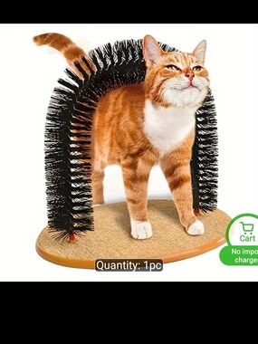 Source Unknown Black Arch Cat Self-Grooming Brush